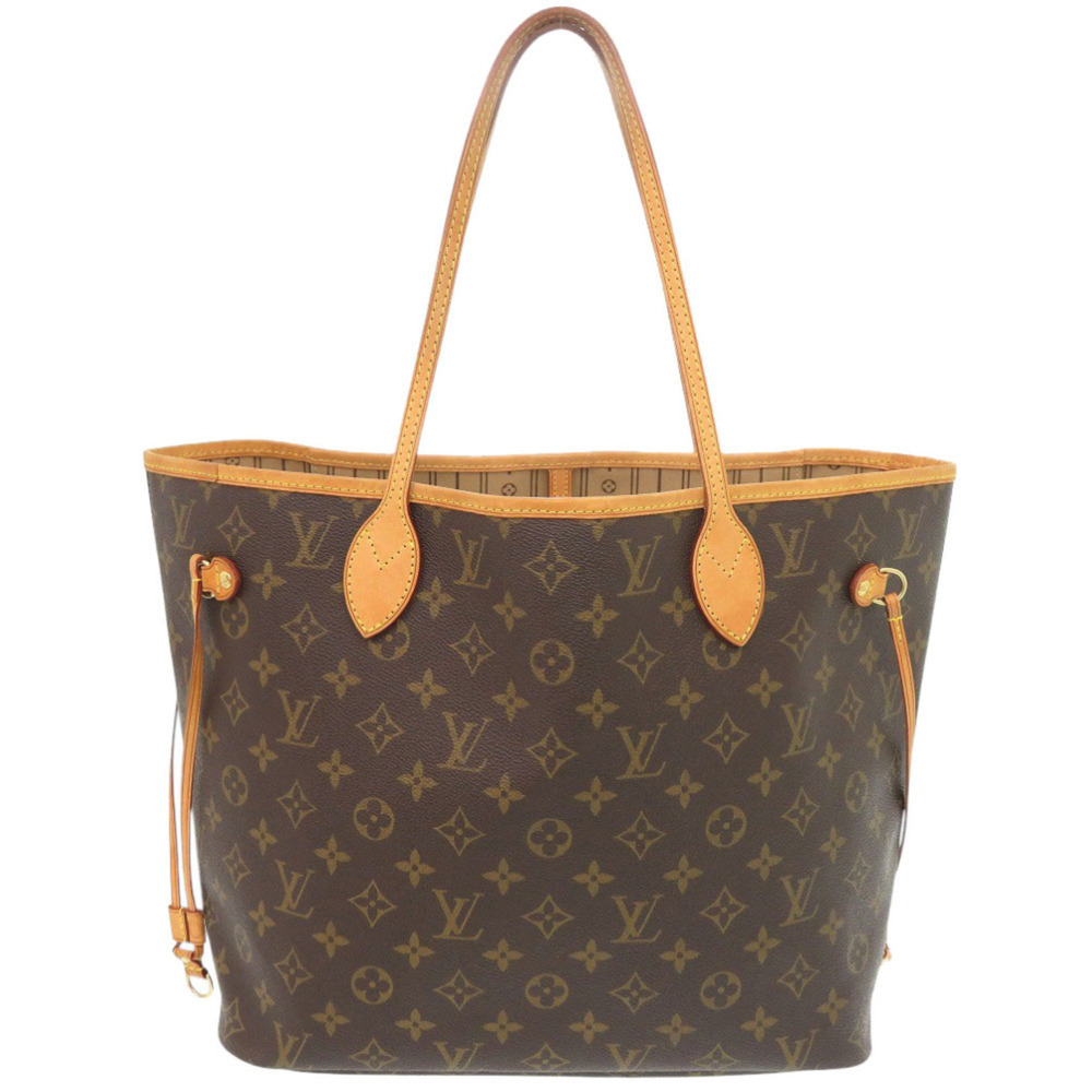 LOUIS VUITTON Authentic Brown Monogram Neverfull MM Tote Bag